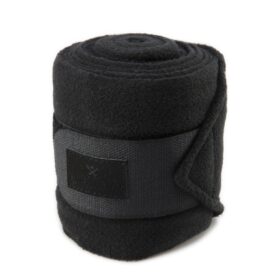 A black bandage with a strap around it.