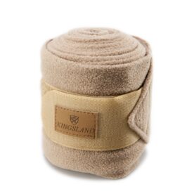 A beige bandage wrapped around the wrist of someone.