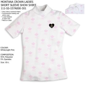 A white shirt with pink hearts and black heart on it.