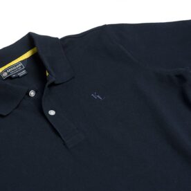 A close up of the collar on a polo shirt